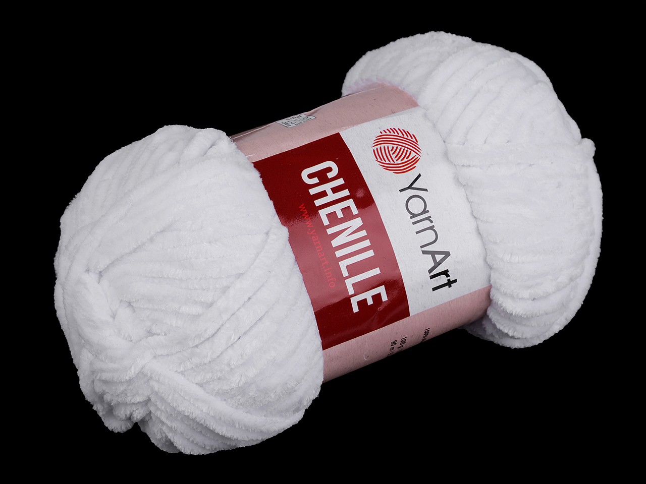 Knitting Yarn 100 g Chenille, white