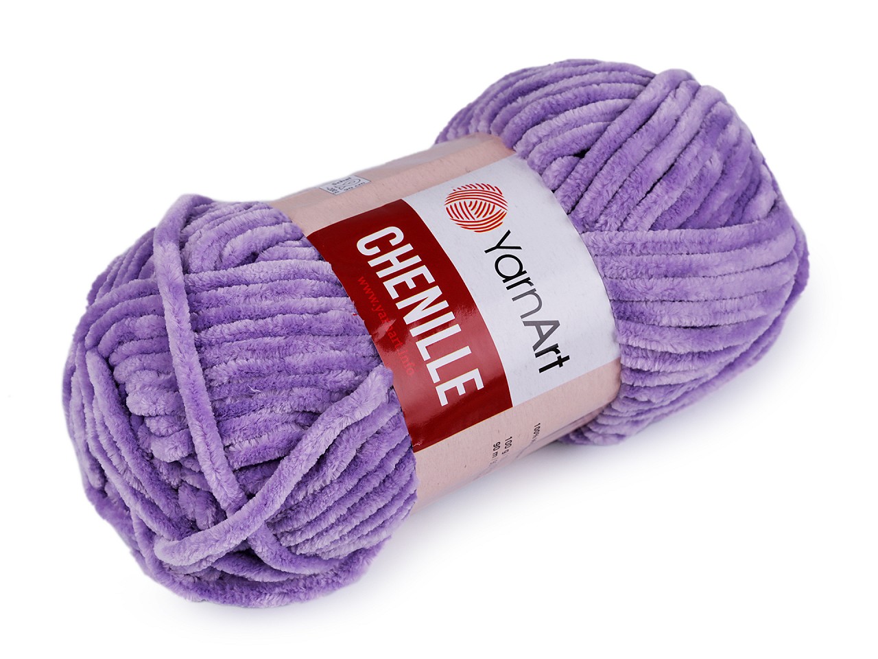 Knitting Yarn 100 g Chenille, violet lilac