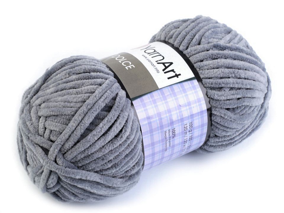 YarnArt 100g Dolce, grey