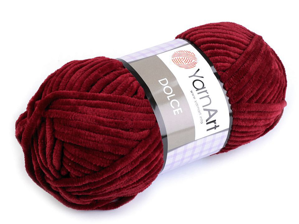 YarnArt 100g Dolce, dark red