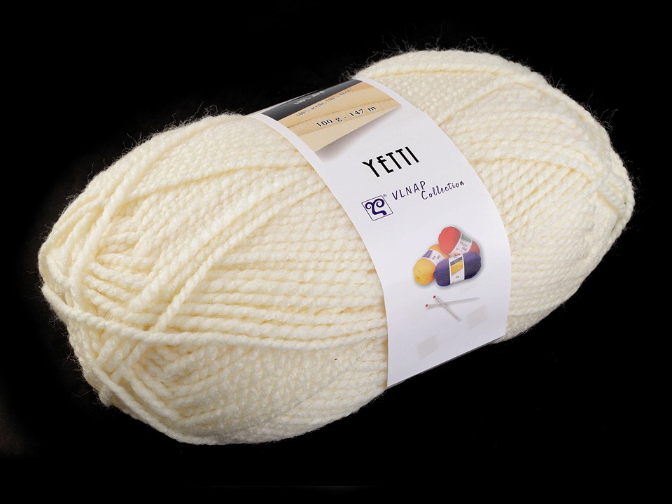 Knitting Yarn 100 g Yetti - cream lightest