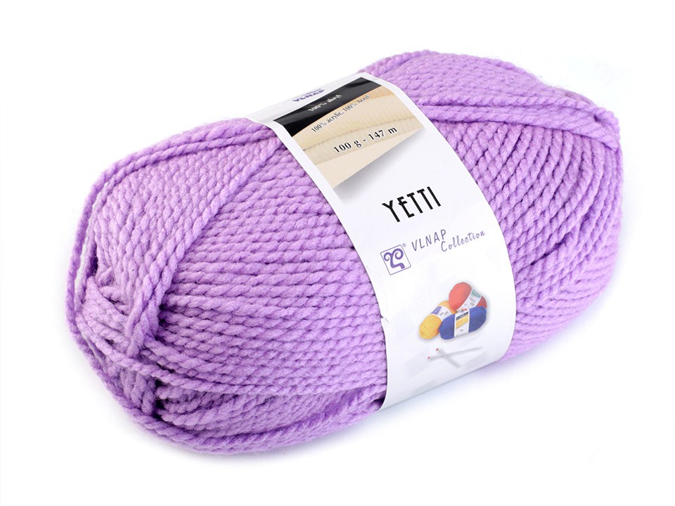 Knitting Yarn 100 g Yetti - violet lilac