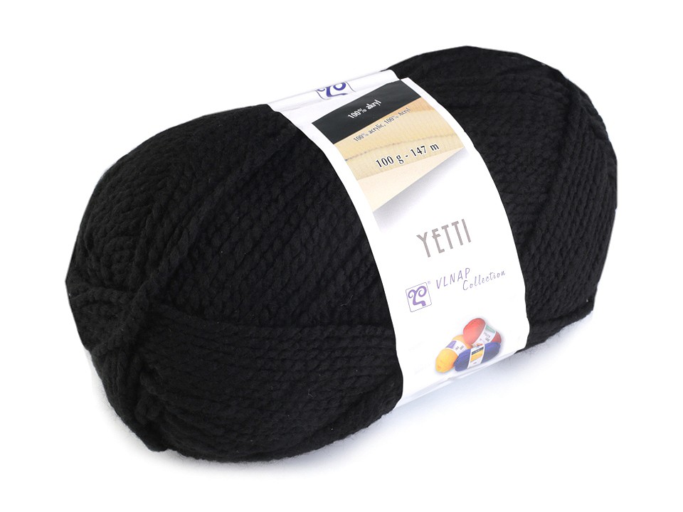 Knitting Yarn 100 g Yetti - black