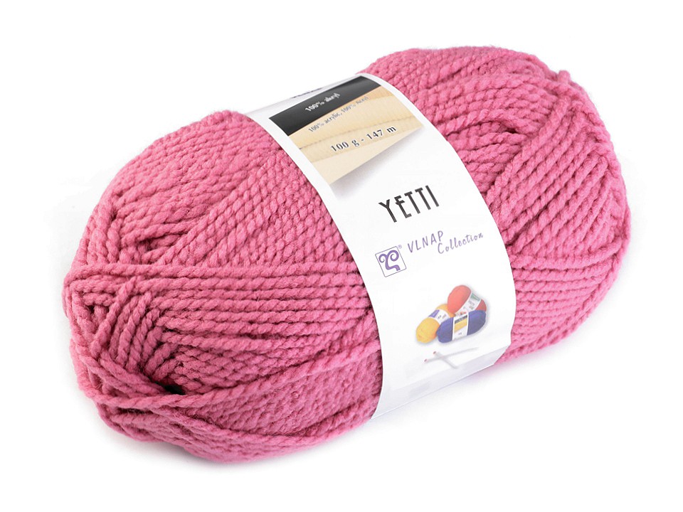 Knitting Yarn 100 g Yetti - pink oleander