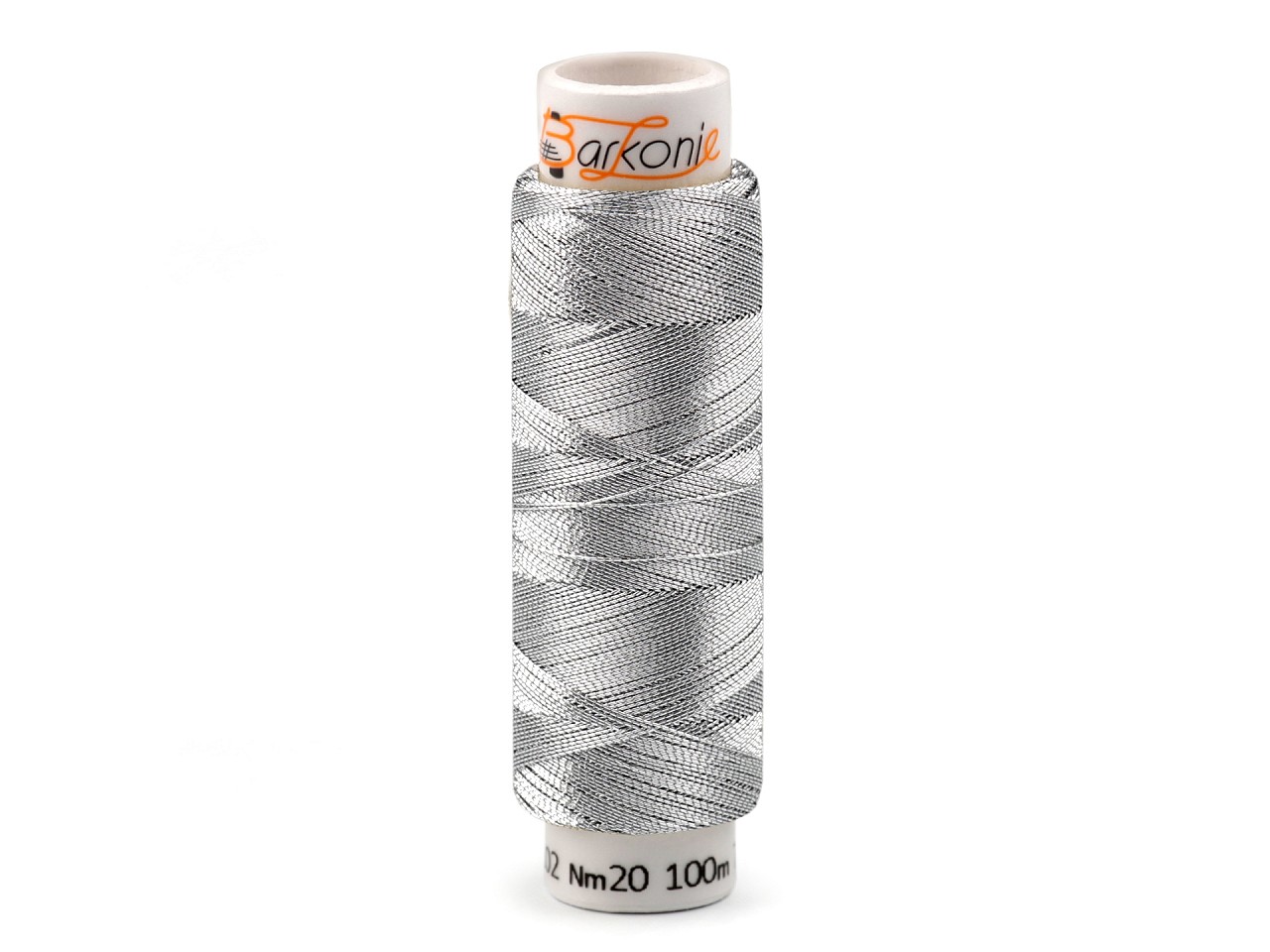 Metallic Thread Elisabeth 1; 100 m, silver