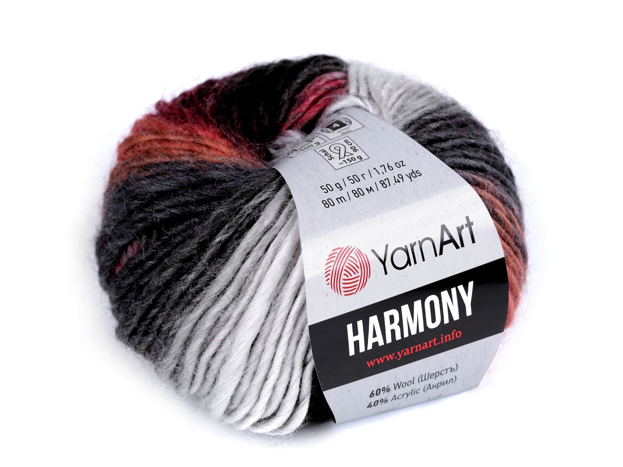 Knitting Yarn Harmony 50 g, grey