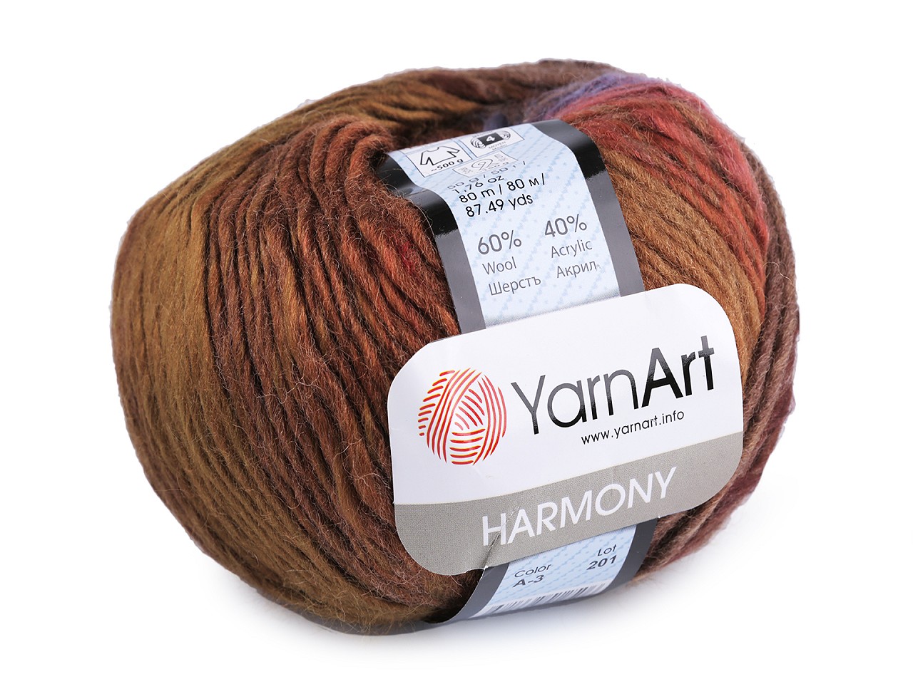 Knitting Yarn Harmony 50 g, brown