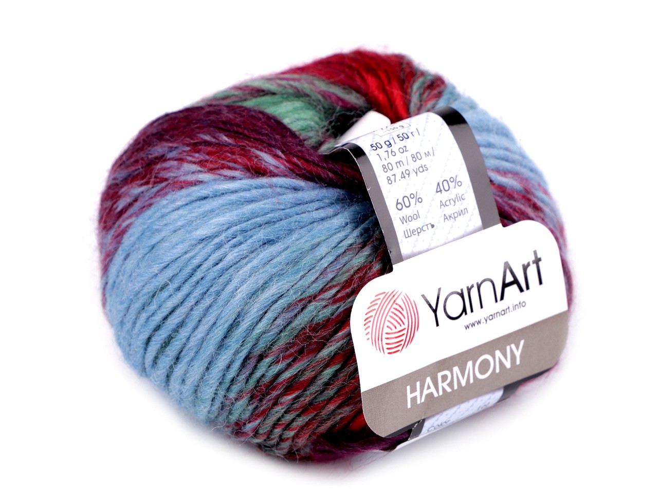 Knitting Yarn Harmony 50 g, dark red