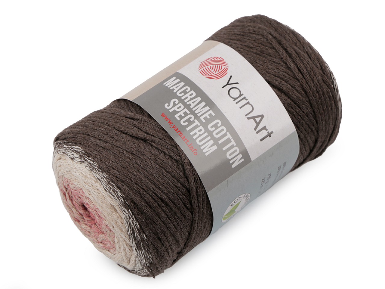 Twisted Knitting Yarn Macrame Cotton Spectrum 250 g, darkbrown