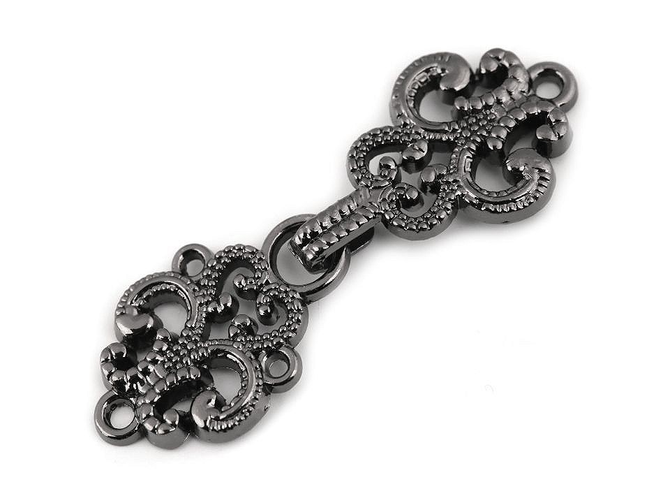 Decorative Filigree Fastening, black nickel