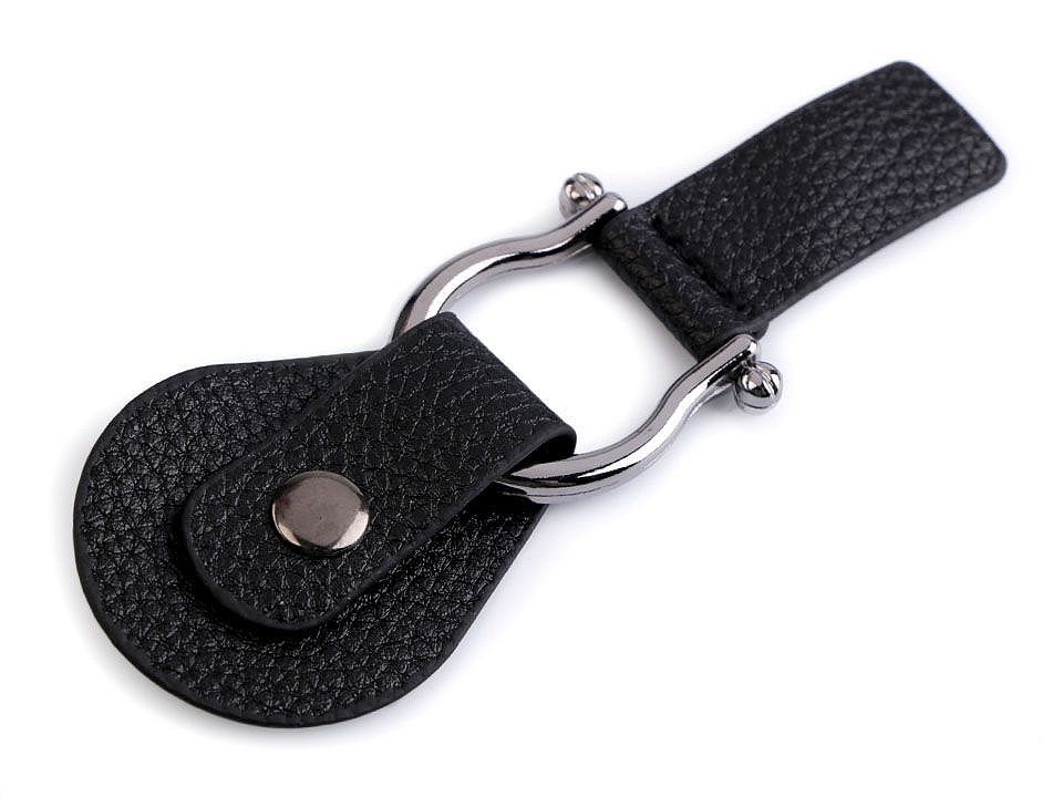 Bag Buckle 4.2x11.5 cm, black