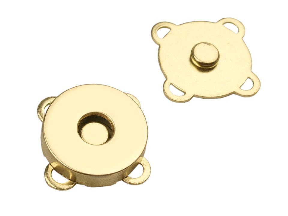 Magnetic Button Ø18 mm, gold, 5 set