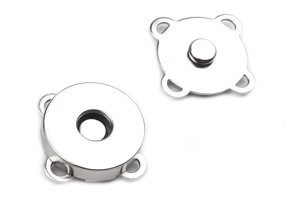 Magnetic Button Ø18 mm, nickel, 5 set