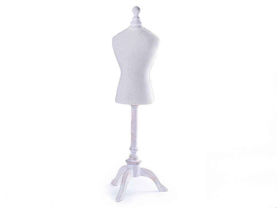 Decorative Tailors Mannequin / Dressmaker Dummy 67 cm - ecru light