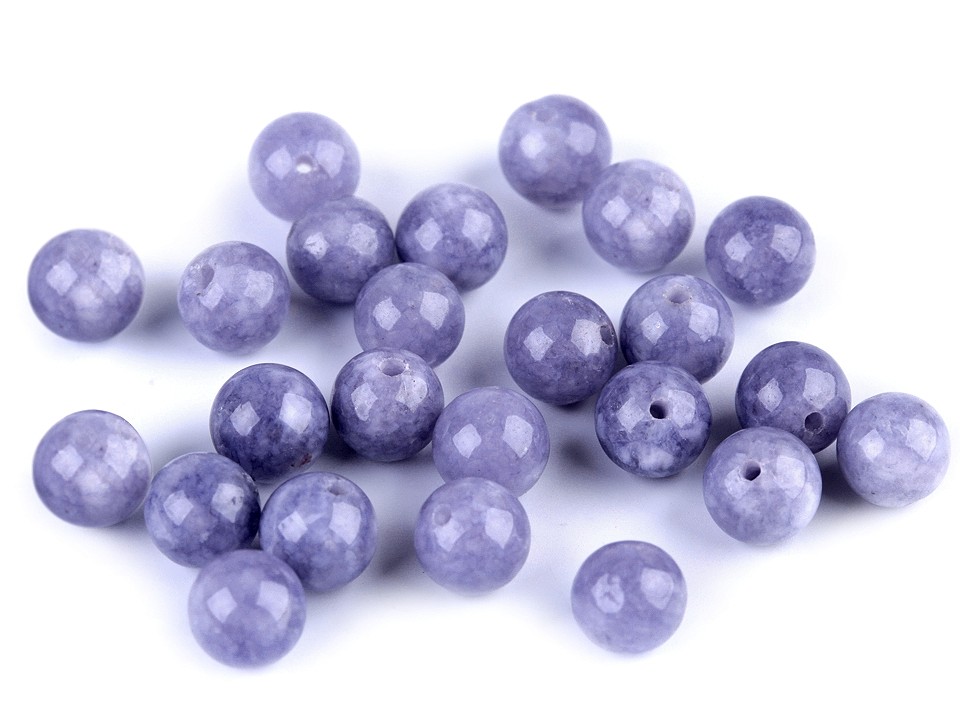 Quartz mineral beads with Sodalite Ø8 mm (package 10 pc.)