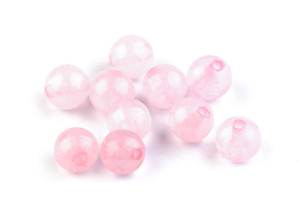 Mineral / Gemstone Beads Rose Quartz Ø6 mm (package 10 pc.)