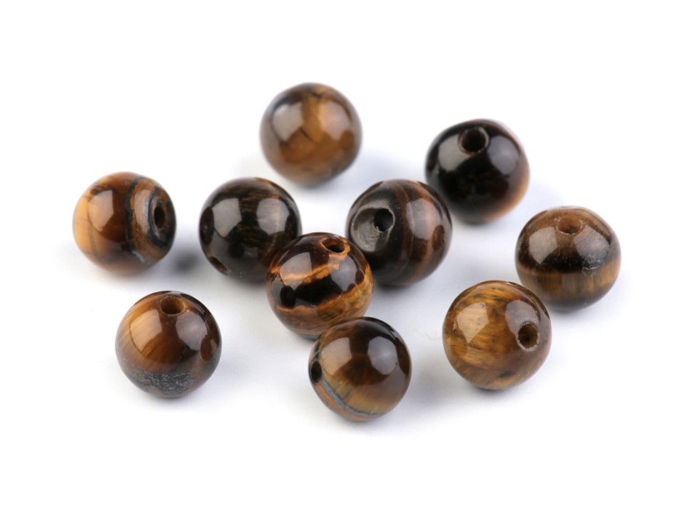 Mineral Beads Tygers Eye Ø6 mm (package 10 pc.)