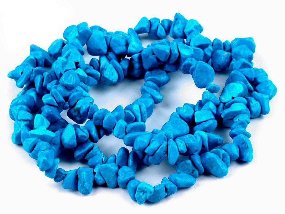 Gemstone Chips Beads on String Tyrkenite