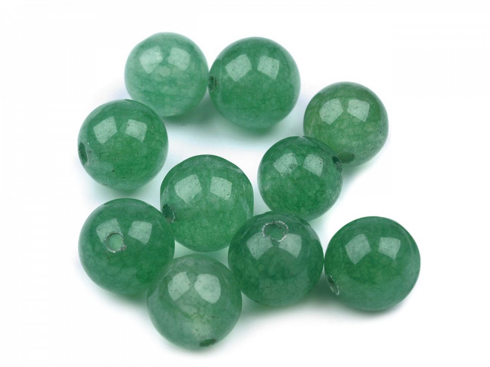 Synthetic Mineral Beads Avanturine Ø8 mm (package 10 pc.)