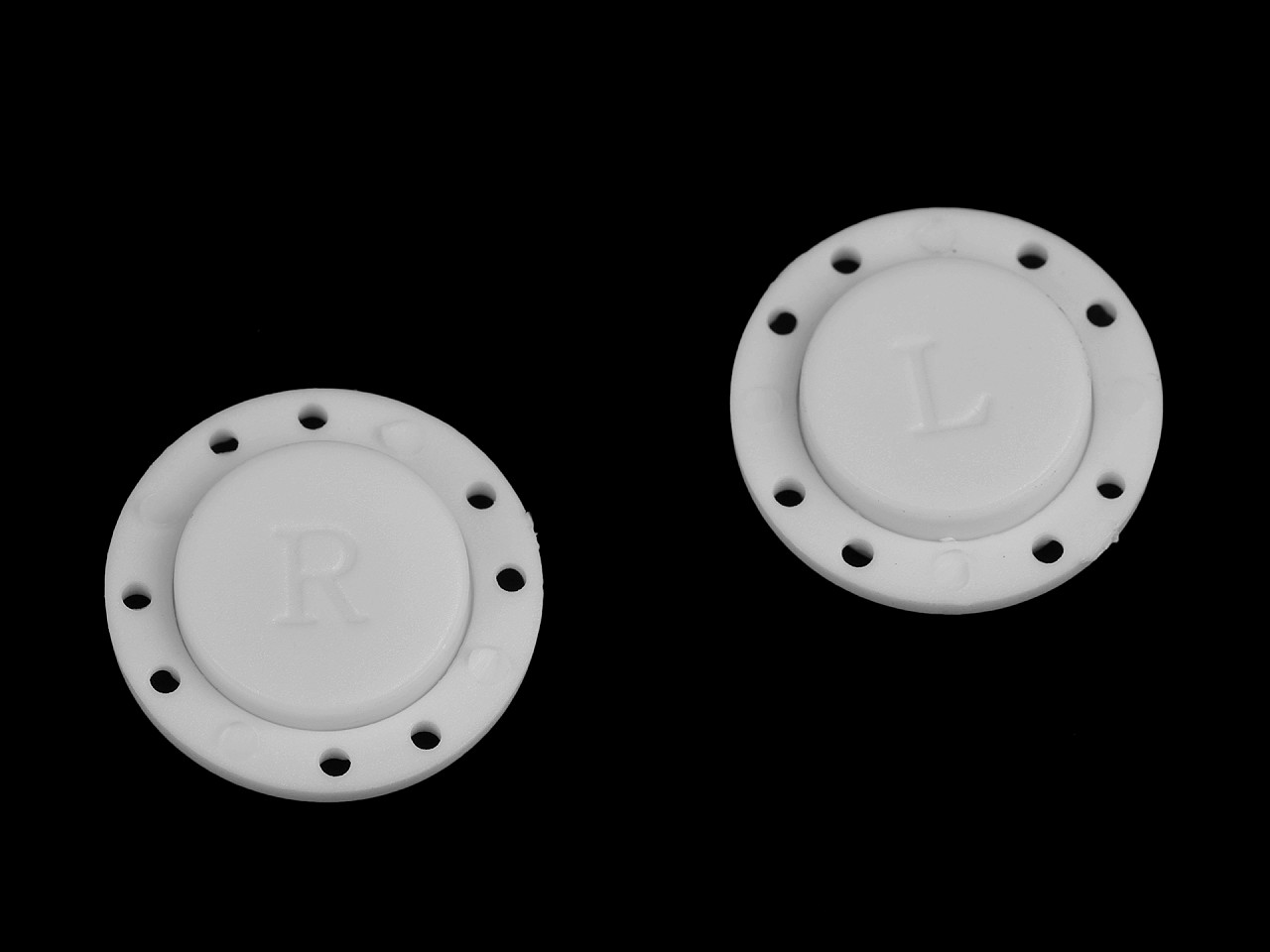 Magnetic Button Ø23 mm, white, 2 set