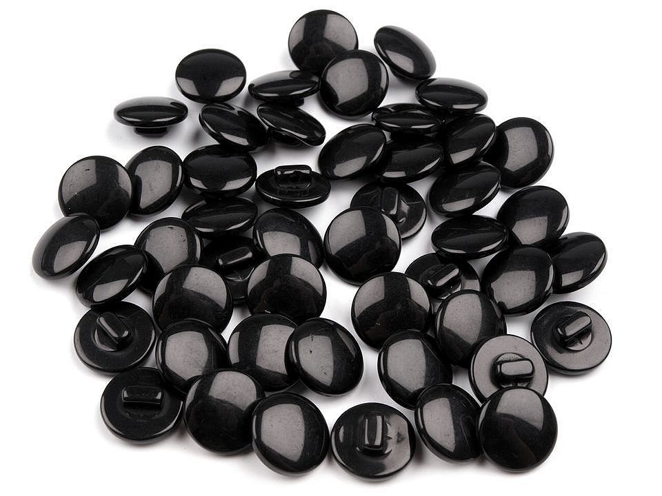 Button size 20, black, 10 pc.