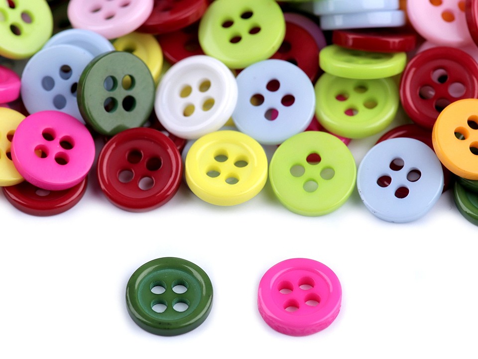 Mini Buttons size 14, mix, 1 bag