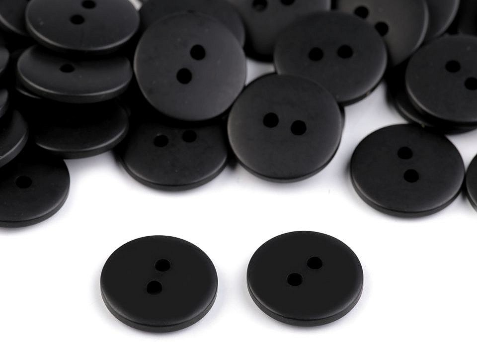 Button size 24, black, 10 pc.