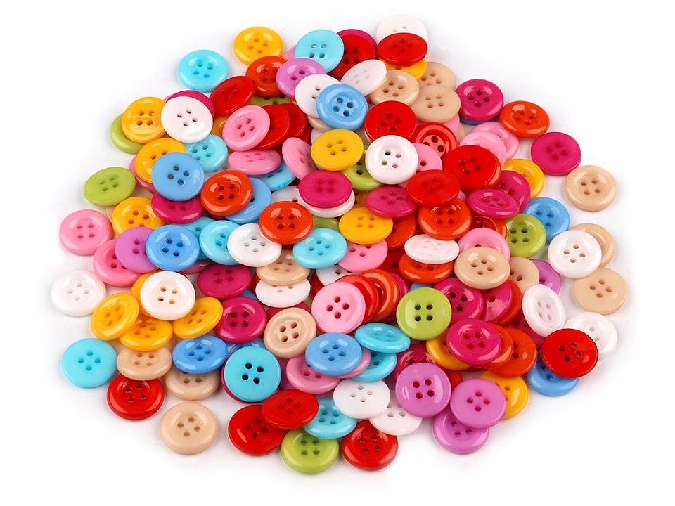 Button colorful mix size 20, 200 pc.