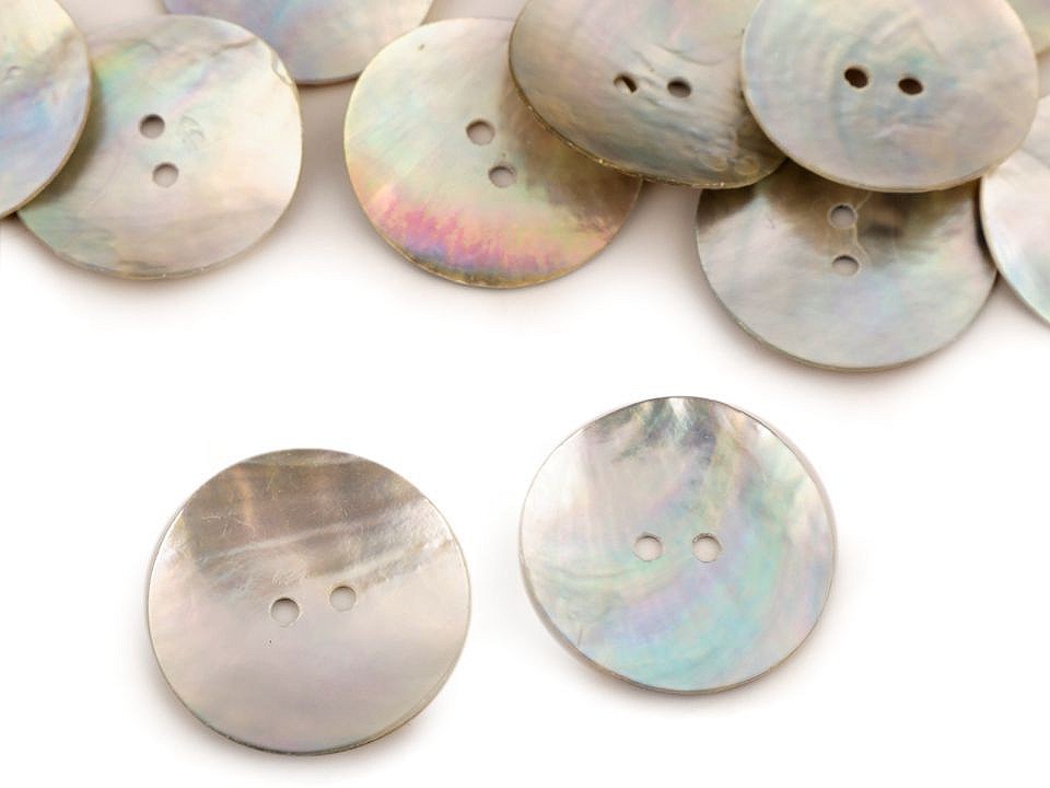 Nacre / Pearl Button size 40, 5 pc., pearl