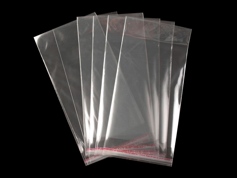 Clear Plastic Self-Adhesive Seal Bags 11x20 cm (package 100 pc.)