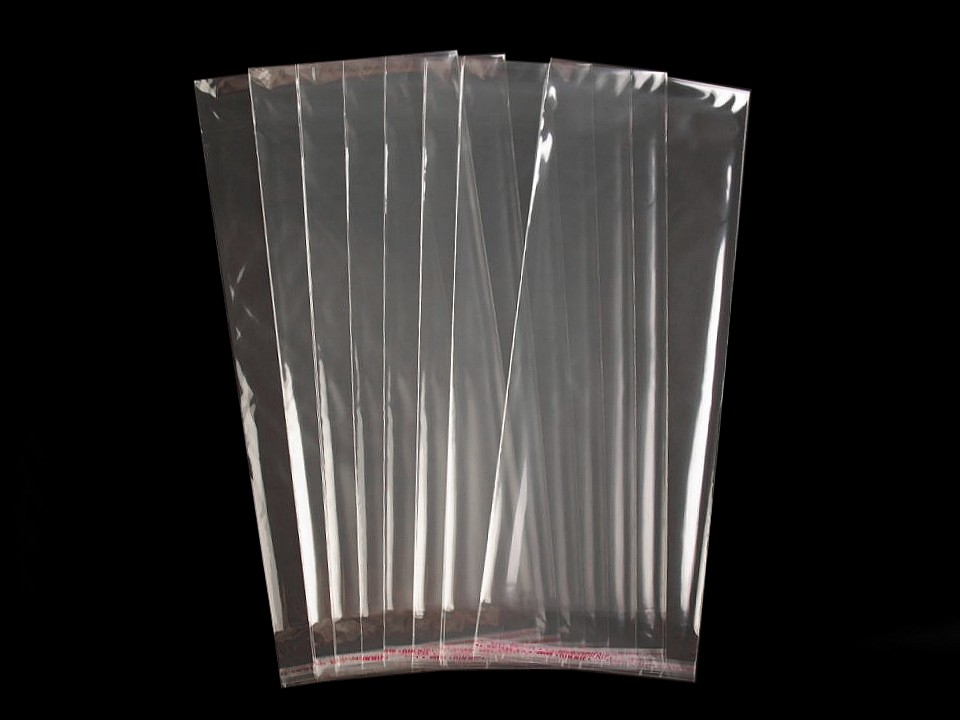 Clear Plastic Self-Adhesive Seal Bags 13x33 cm (package 100 pc.)