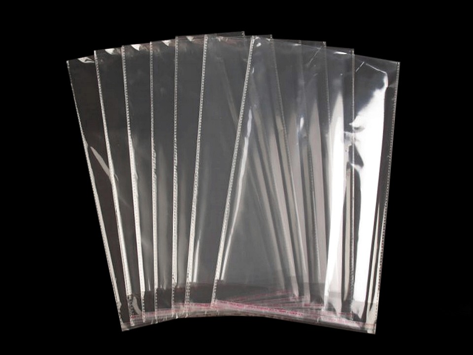 Clear Plastic Self-Adhesive Seal Bags 22x35 cm (package 100 pc.)