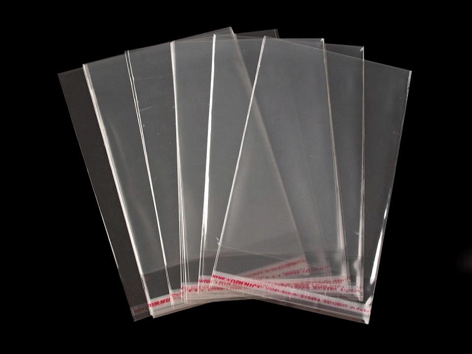 Clear Plastic Self-adhesive Seal Bags 8x12 cm (package 100 pc.)