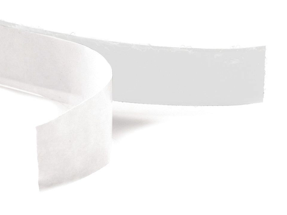 Nylon Adhesive Loop Fastener, width 20 mm, White, 25 m