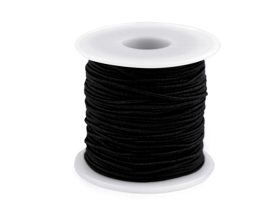 Round Elastic Ø1.2 mm, black, 45 m