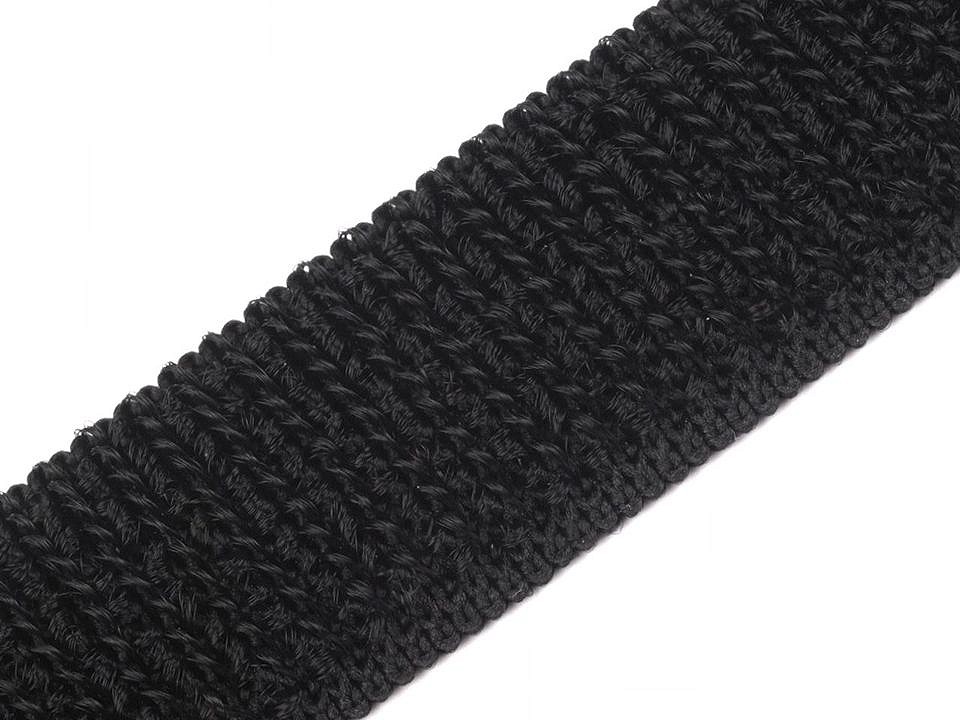 Elastic Loop Tape width 20 mm, Black,  per metre