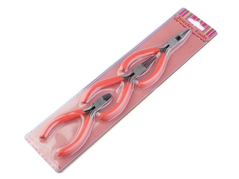 Set of Jewellery Pliers, medium red