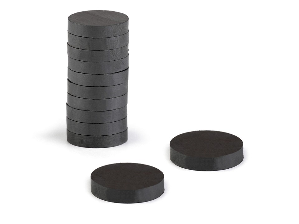 Magnet Ø15 mm, anthracite, 20 pc.