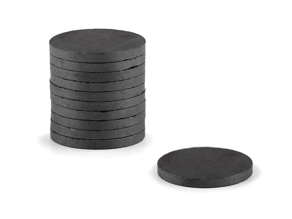 Magnet Ø30 mm, anthracite, 10 pc.