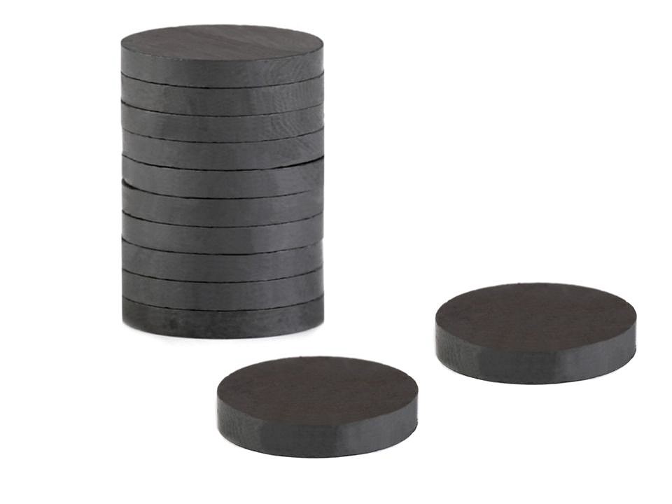 Magnet Ø25 mm, anthracite, 10 pc.