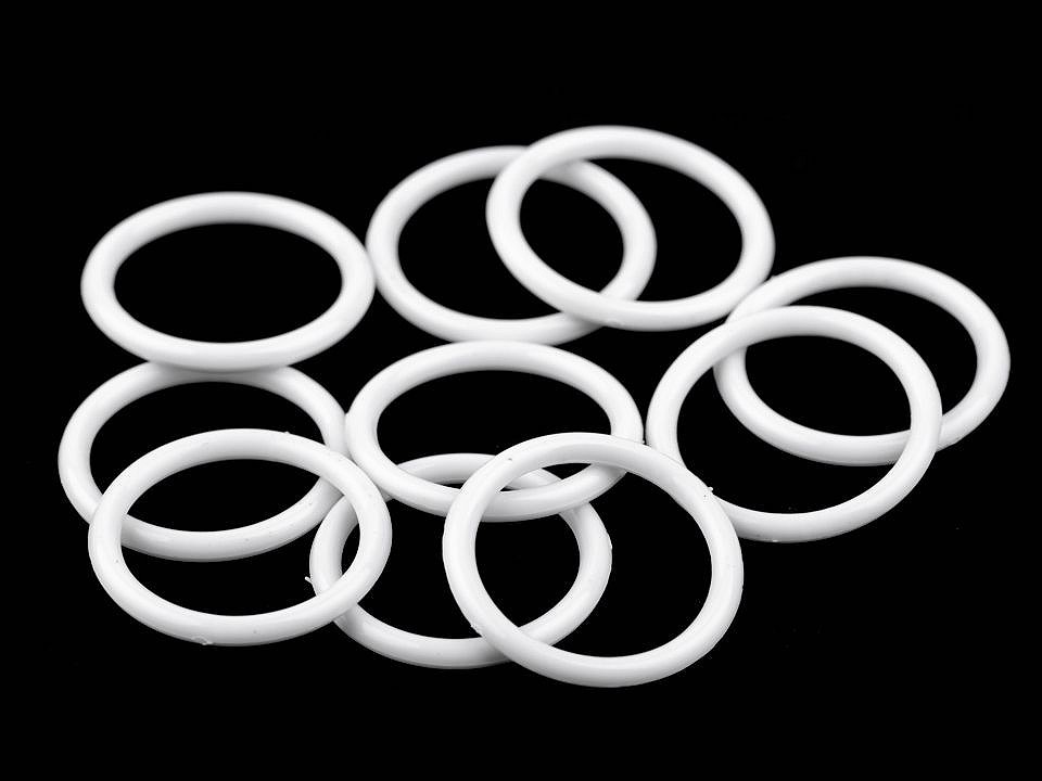 Plastic Ring Ø30 mm, white, 10 pc.