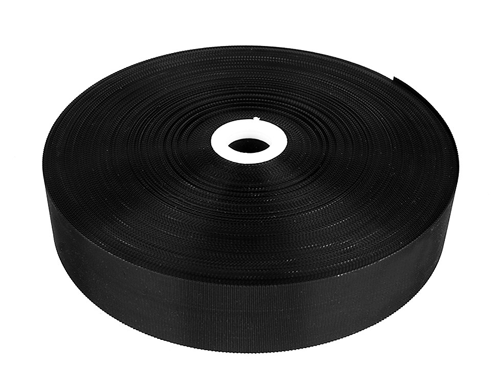 Hook and Loop Fastener Tape Low Profile width 50 mm, black, per metre