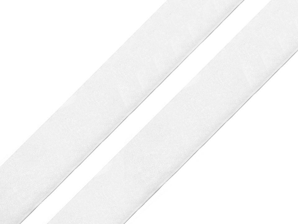 Nylon Adhesive Loop Fastener, width 20 mm, White, 25 m