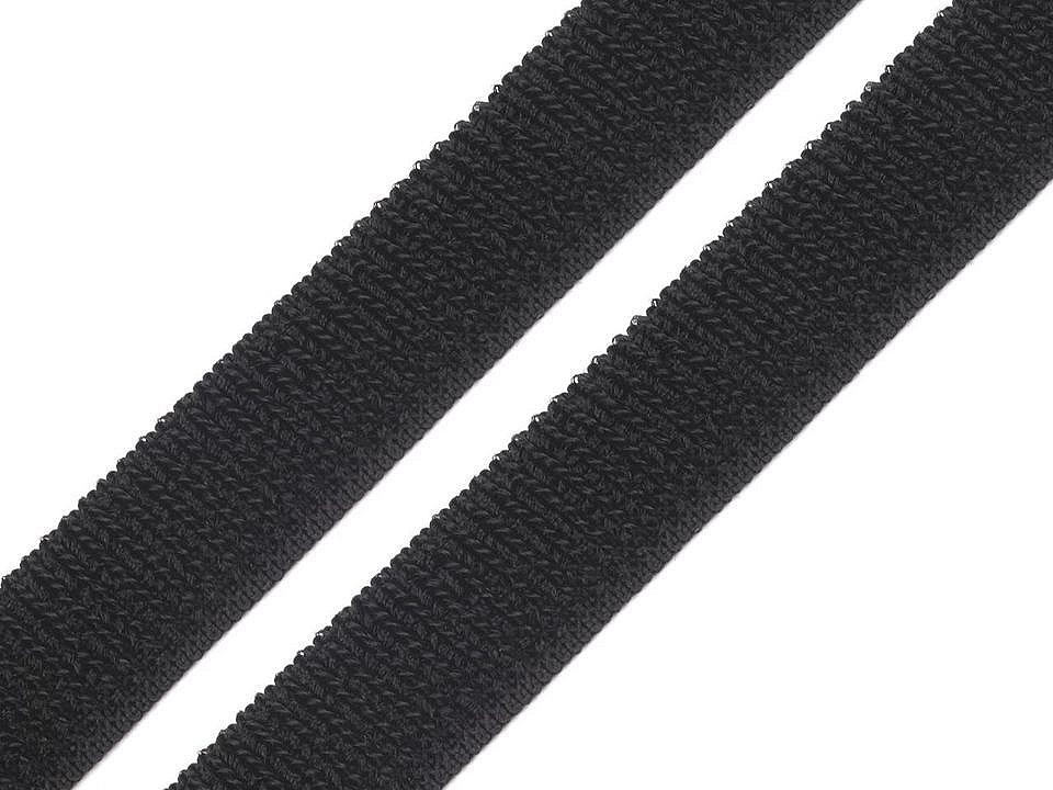 Elastic Loop Tape width 20 mm, Black,  per metre