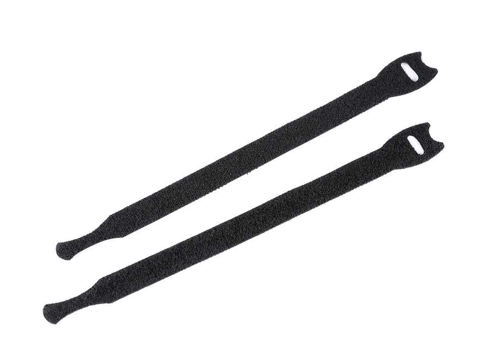 Velcro Cable Tie length 20 cm, black, 10 pc.