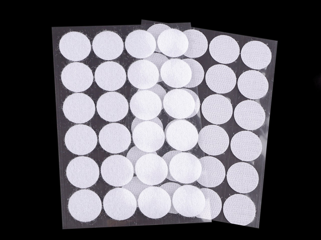 Hook and Loop Fastener Self-adhesive Circles Ø25 mm, white