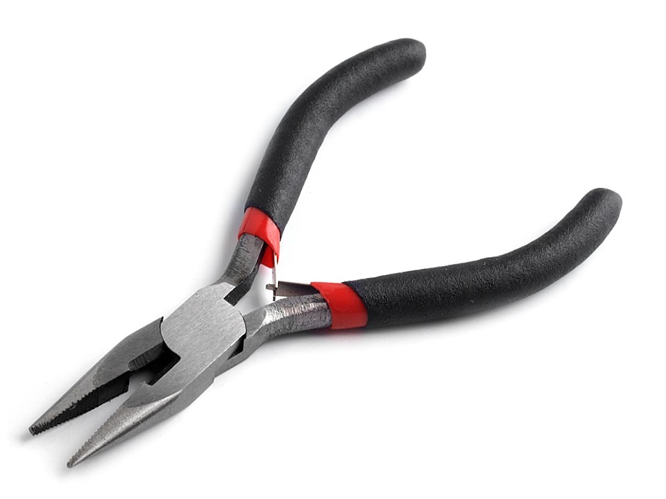 Chain Nose Cutting Pliers with teeth 125 mm, black