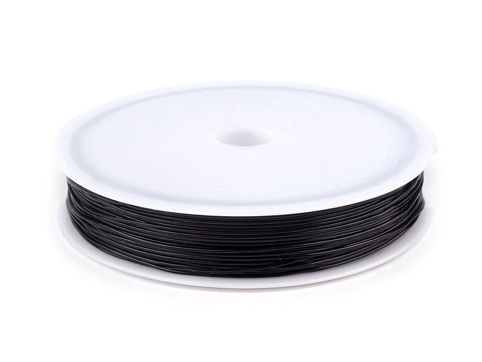 Clear Invisible Elastic Nylon Thread Ø0.4-0.6 mm, black