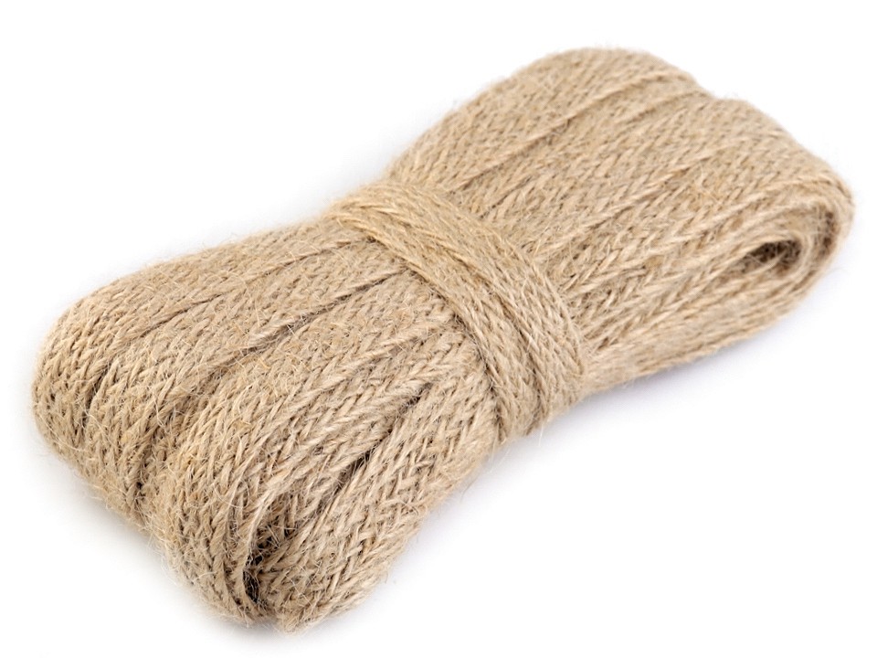 Sisal Stringing Material width 11 mm, cream, 10 m