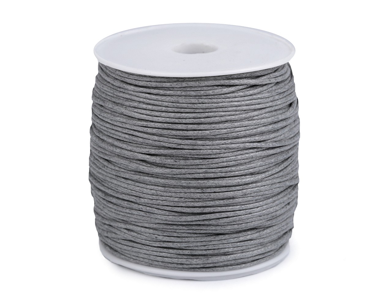 Cotton Waxed Cord Ø1,5-2 mm, grey